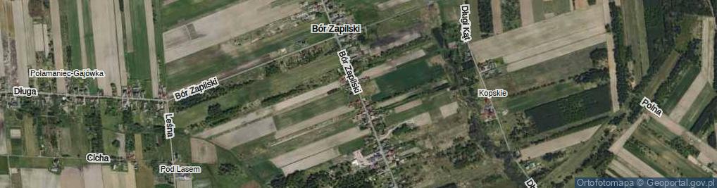 Zdjęcie satelitarne Bór Zapilski ul.